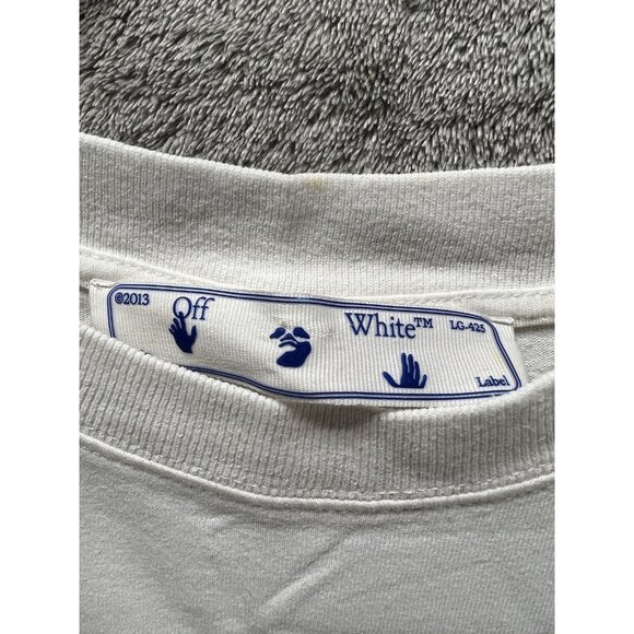 Authentic Off White Men’s Small Tee Shirt White Arrows Graphic Streetwear Hype - Picture 5 of 9